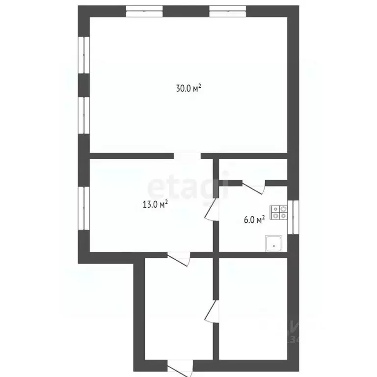 Дом в Брянская область, Жуковка ул. Куйбышева, 24 (56 м) - Фото 2