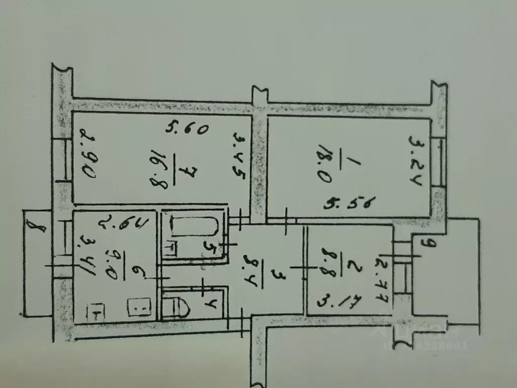 3-к кв. Карачаево-Черкесия, Черкесск ул. Космонавтов, 44А (65.3 м) - Фото 1