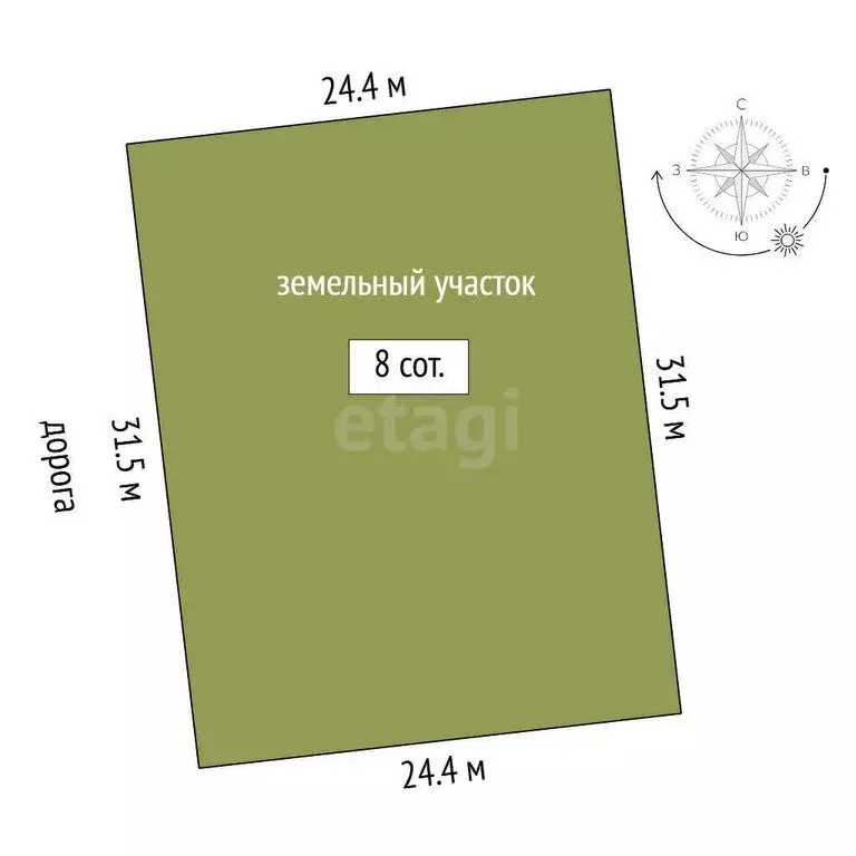 Участок в Тюменский район, деревня Решетникова (8 м) - Фото 0