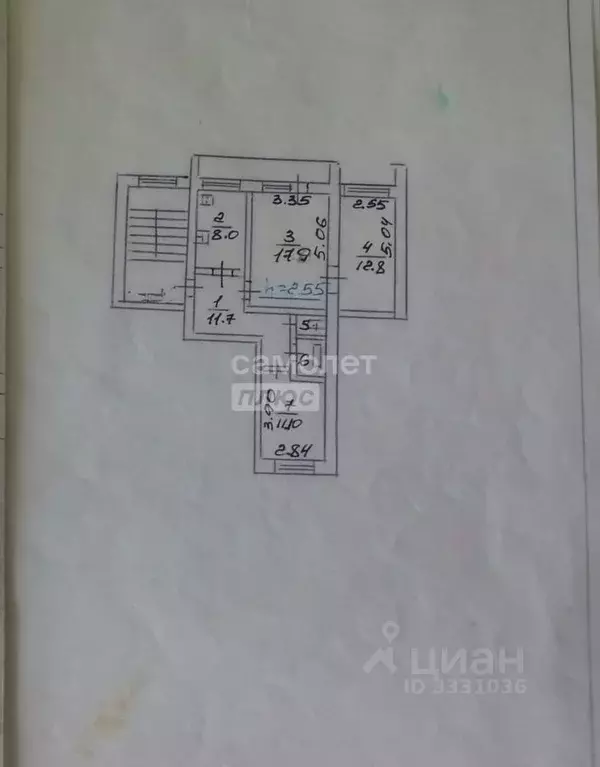 3-к кв. Кабардино-Балкария, Нальчик ул. Неделина, 11 (69.0 м) - Фото 1