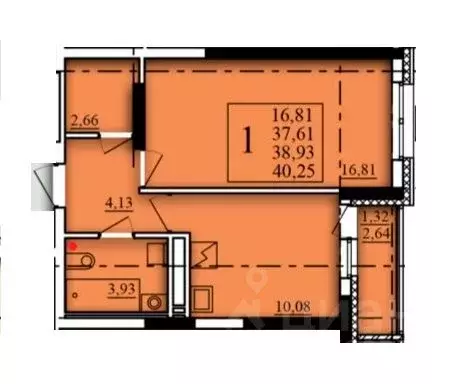 1-к кв. Башкортостан, Уфа Затон-Восточный жилрайон, Паруса жилой ... - Фото 1