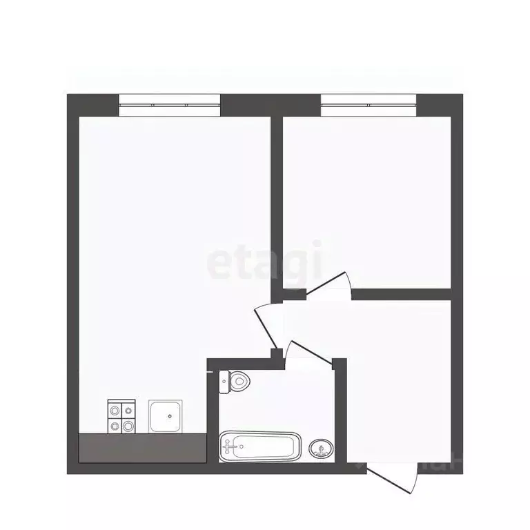 1-к кв. Крым, Симферопольский район, с. Мирное ул. Крымской Весны ... - Фото 2