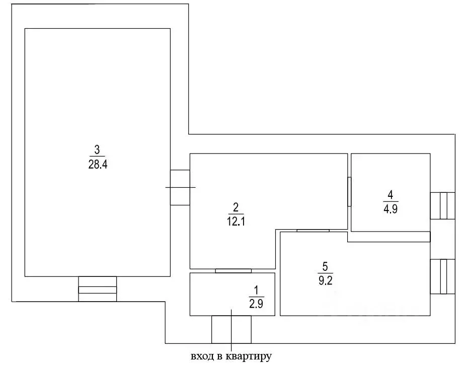 2-к кв. Оренбургская область, Оренбург ул. Ходакова, 64 (58.0 м) - Фото 2