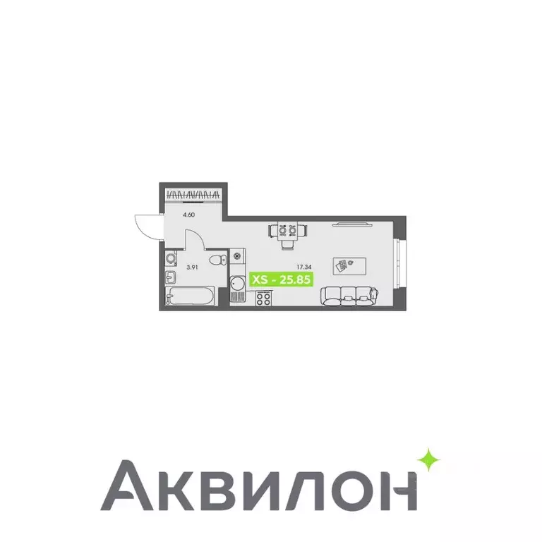 Студия Архангельская область, Архангельск Ломоносовский округ,  (25.85 ... - Фото 1