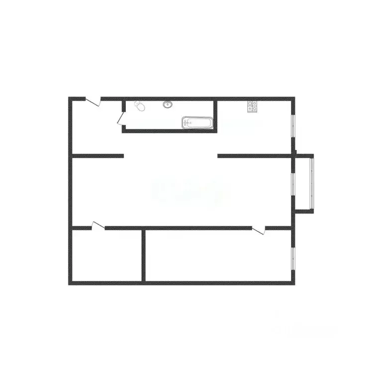 2-к кв. Белгородская область, Валуйки ул. Курячего, 24/4 (43.7 м) - Фото 2