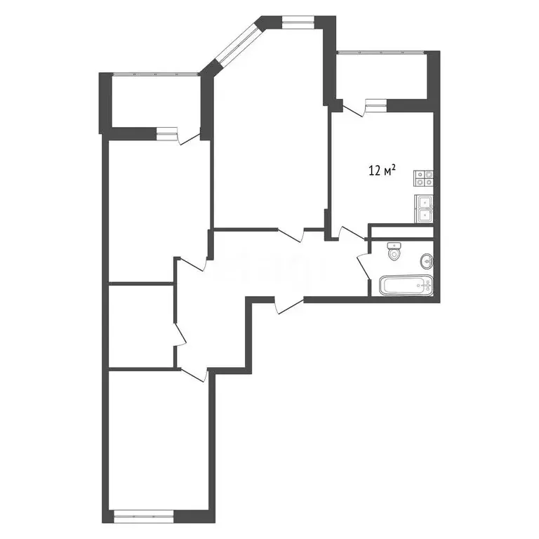 3-комнатная квартира: Тосно, улица Блинникова, 6 (73.3 м) - Фото 1