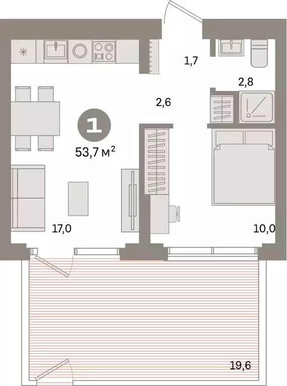 1-комнатная квартира: Екатеринбург, жилой район Сортировочный, ... - Фото 1