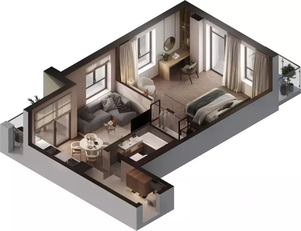 2-к кв. Калининградская область, Зеленоградск ул. Автомобилистов, 4 ... - Фото 1