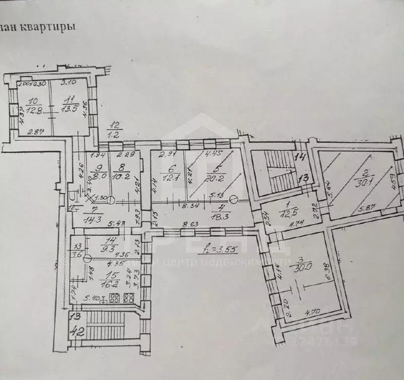 Комната Санкт-Петербург Невский просп., 74-76 (30.0 м) - Фото 1