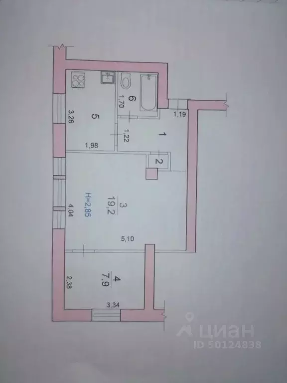2-к кв. Волгоградская область, Волгоград Стахановская ул., 7 (41.3 м) - Фото 2