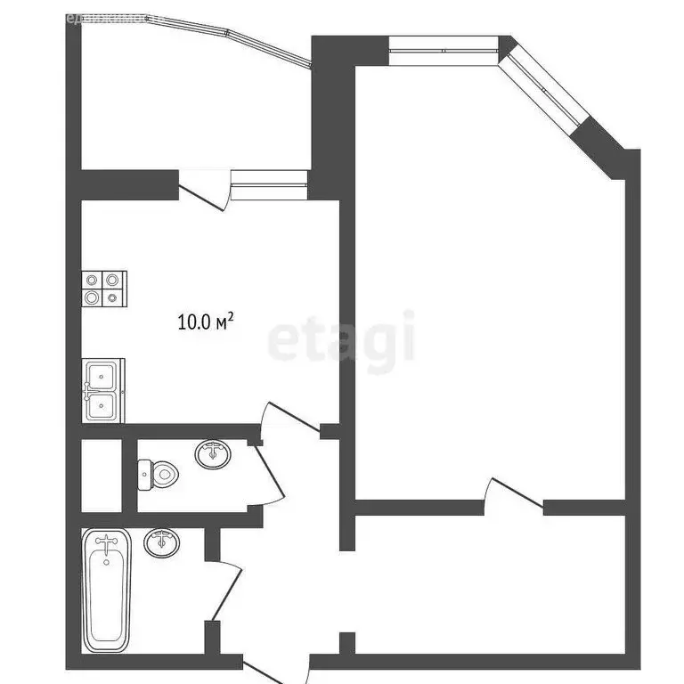 1-комнатная квартира: Боброво, Крымская улица, 11к1 (41.7 м) - Фото 0
