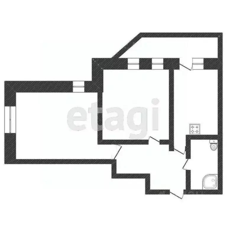 3-к кв. Курганская область, Курган ул. Гоголя, 109 (70.8 м) - Фото 2