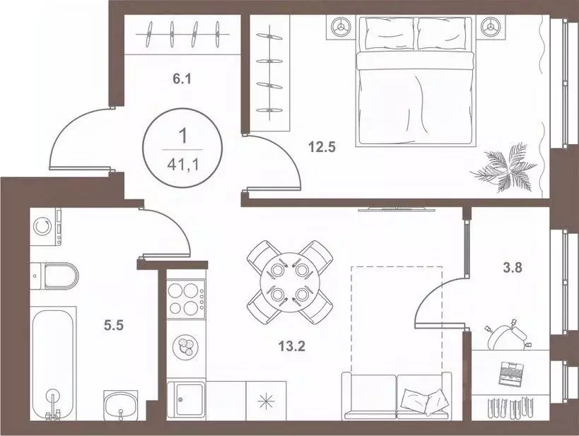 1-к кв. Пензенская область, Пенза Арбеково жилрайон, Дальнее Арбеково ... - Фото 1