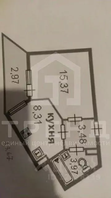 1-к кв. Санкт-Петербург Октябрьская наб., 124к7 (32.1 м) - Фото 2