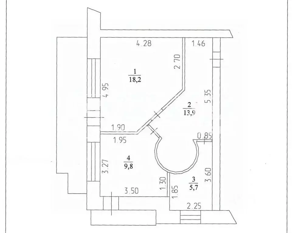 4-к кв. Кемеровская область, Кемерово Щегловский пер., 8 (96.8 м) - Фото 2