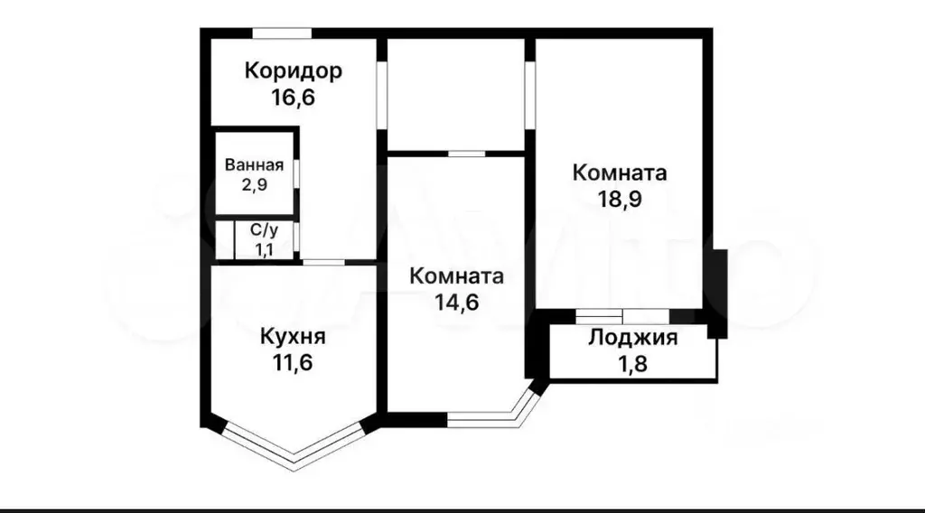 2-к. квартира, 60 м, 16/17 эт. - Фото 0