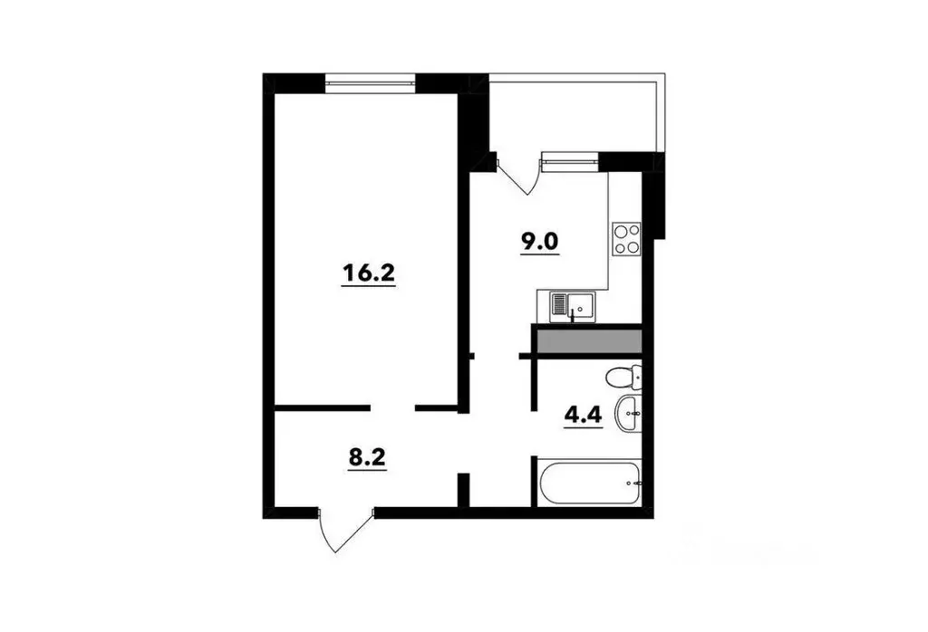 1-комнатная квартира: Москва, улица Татьяны Макаровой, 10 (37 м) - Фото 1