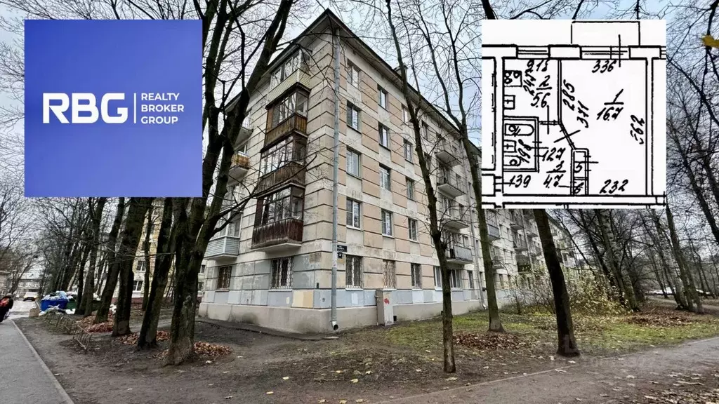 1-к кв. Санкт-Петербург ул. Ленсовета, 32 (31.02 м) - Фото 0