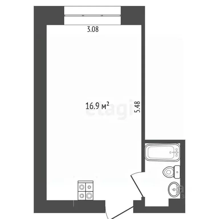 Комната Тюменская область, Тюмень ул. Республики, 248 (19.0 м) - Фото 2
