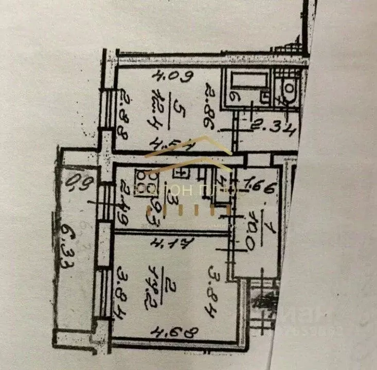 2-к кв. Санкт-Петербург Долгоозерная ул., 5К1 (53.3 м) - Фото 2