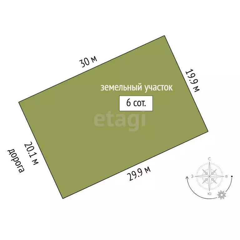 Участок в Тюменская область, Тюменский муниципальный округ, Онегин кп  ... - Фото 2