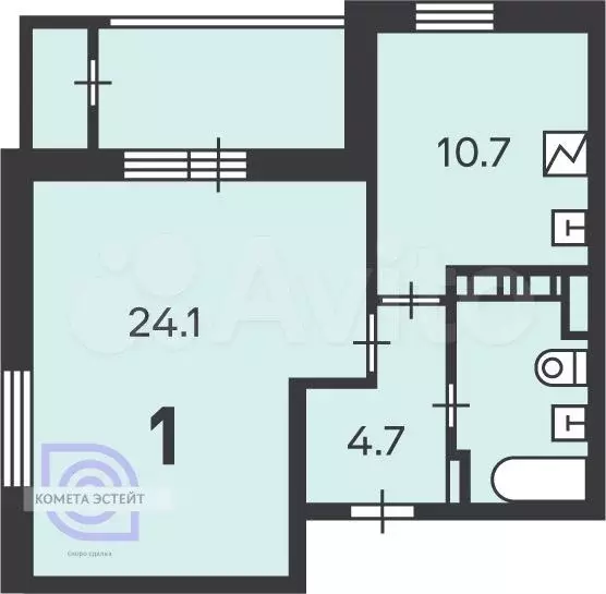 Аукцион: 1-к. квартира, 39,5 м, 11/17 эт. - Фото 0