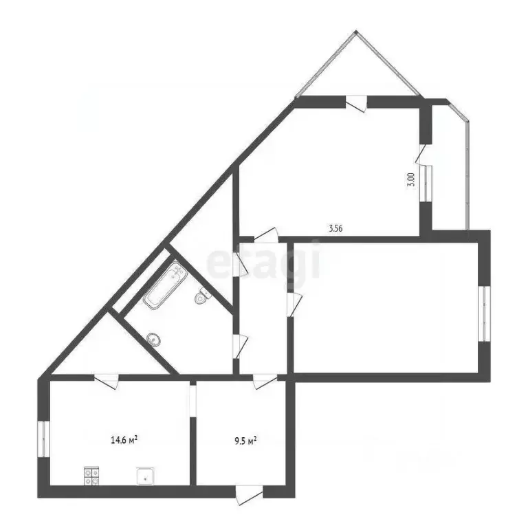 2-к кв. Тюменская область, Тюмень Широтная ул., 168к3 (82.8 м) - Фото 2