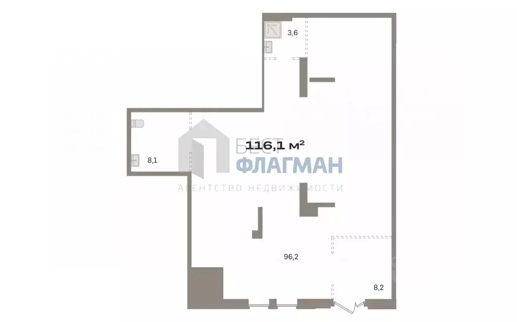 Помещение свободного назначения в Москва Квартал Герцена жилой ... - Фото 2