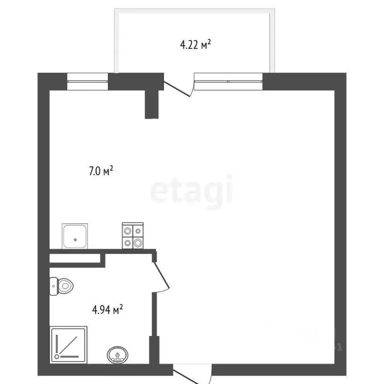 1-к кв. Краснодарский край, Анапа Пионерский просп., 272А (40.2 м) - Фото 1