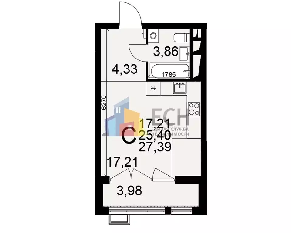 1-комнатная квартира: Тула, микрорайон Петровский квартал, улица ... - Фото 1