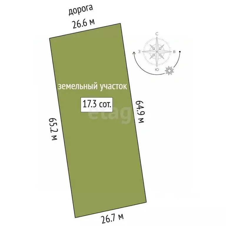 Участок в Свердловская область, Тугулым пгт ул. Победы (17.31 сот.) - Фото 2