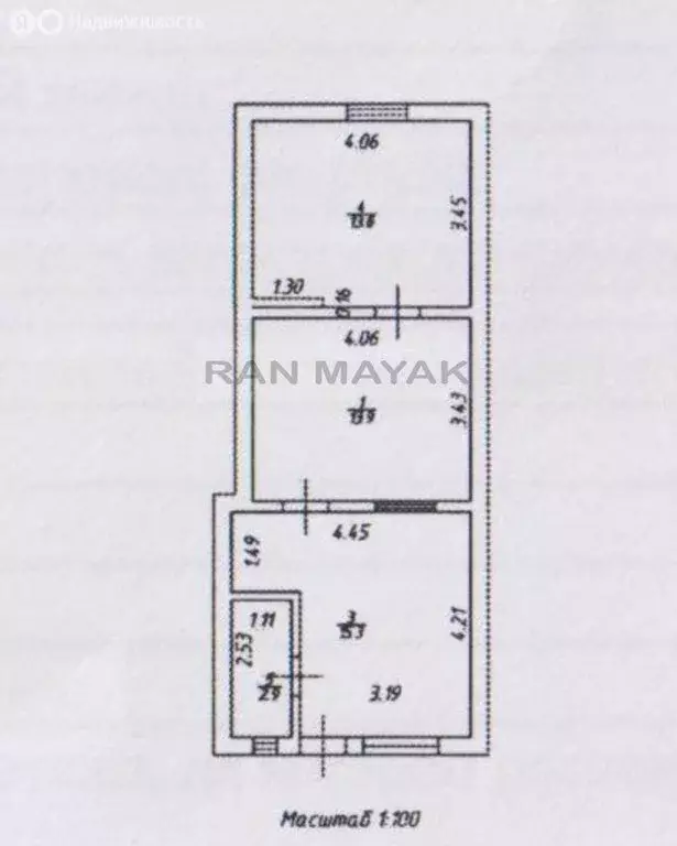 2-комнатная квартира: Майкоп, улица Короленко, 80 (45.6 м) - Фото 2