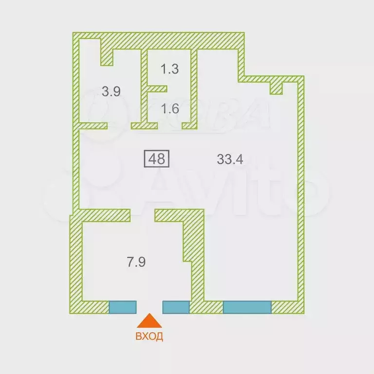 Продам офисное помещение, 48 м - Фото 0