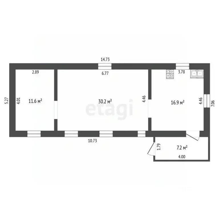 Дом в Оренбургская область, Оренбургский район, с. Пречистинка Большая ... - Фото 2