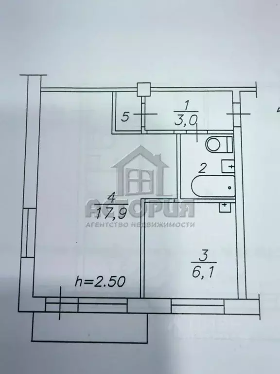 1-к кв. Красноярский край, Красноярск Семафорная ул., 231 (30.7 м) - Фото 1