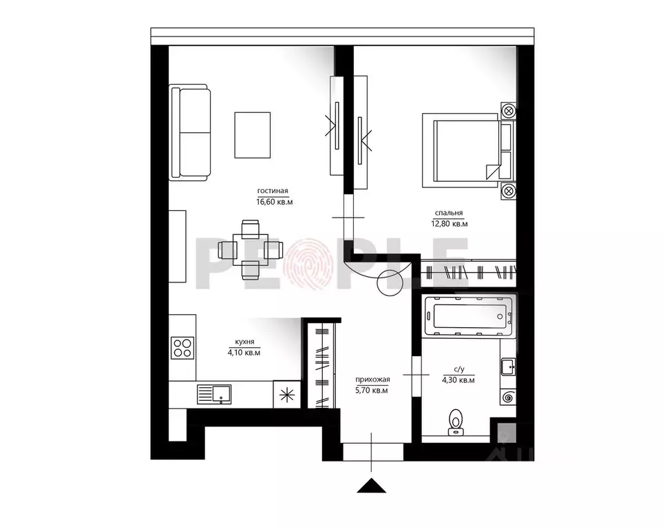 2-к кв. Москва Кутузовский проезд, 16А/1 (43.5 м) - Фото 0