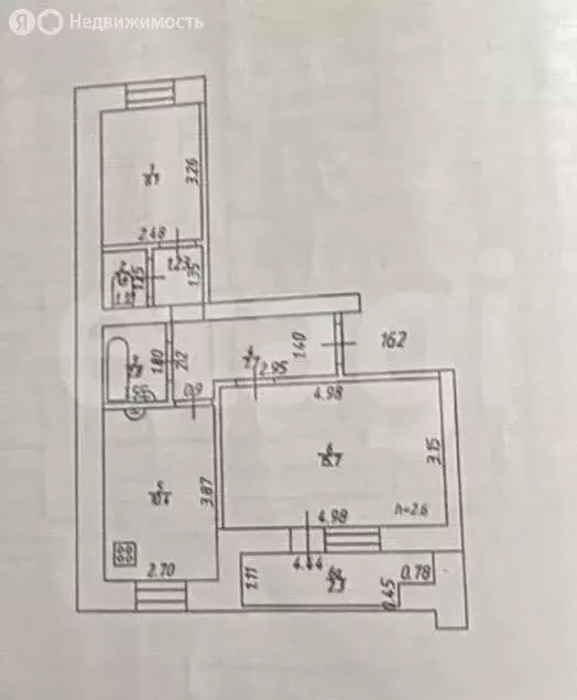2-комнатная квартира: Казань, улица Глазунова, 8к1 (46.1 м) - Фото 1