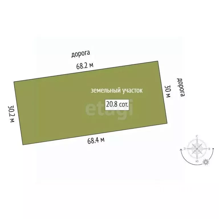 Участок в Свердловская область, Тугулым пгт пл. 50-летия Октября (20.0 ... - Фото 2