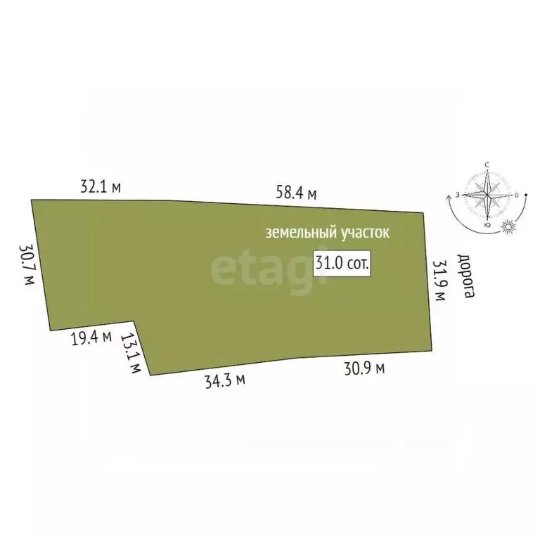 Участок в Ростовская область, Аксайский район, Ольгинское с/пос, ... - Фото 2