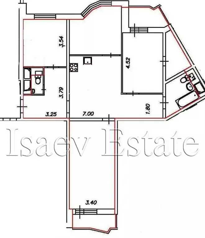 4-к кв. Московская область, Красногорск бул. Красногорский, 24 (109.0 ... - Фото 2