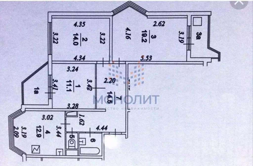 3-к кв. Московская область, Одинцово ул. Говорова, 50 (74.8 м) - Фото 2