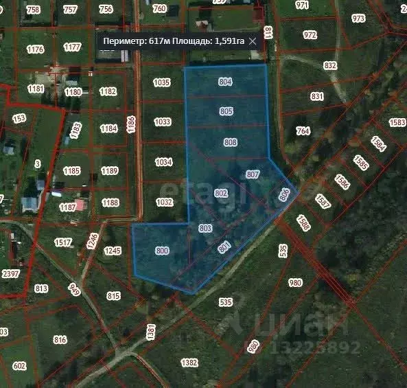 Участок в Вологодская область, д. Мальгино (Подлесный сельсовет) ул. ... - Фото 2