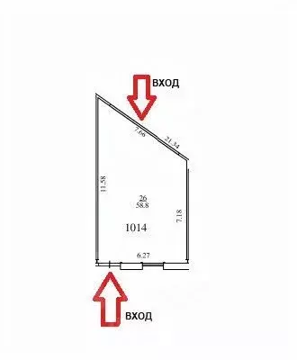 Торговая площадь в Татарстан, Казань ул. Дементьева, 72Б (59 м) - Фото 1