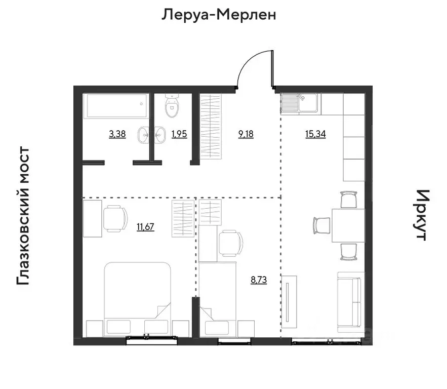 2-к кв. Иркутская область, Иркутск Затон кв-л, ул. Набережная Иркута ... - Фото 0