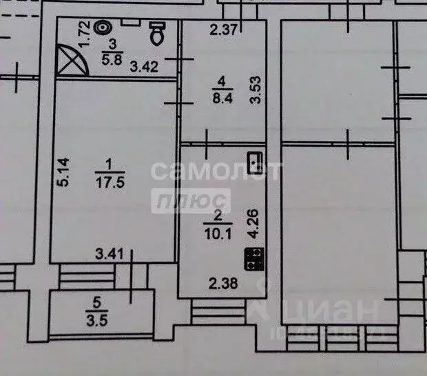 1-к кв. Тюменская область, Тюмень ул. Газовиков, 53к1 (41.8 м) - Фото 1