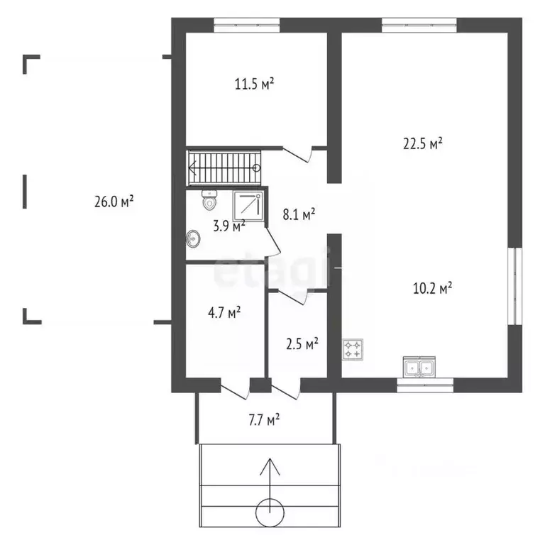 Дом в Ленинградская область, Всеволожский район, Колтушское городское ... - Фото 2