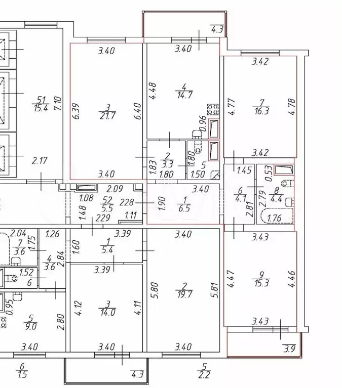 Аукцион: 3-к. квартира, 88,5 м, 6/25 эт. - Фото 0