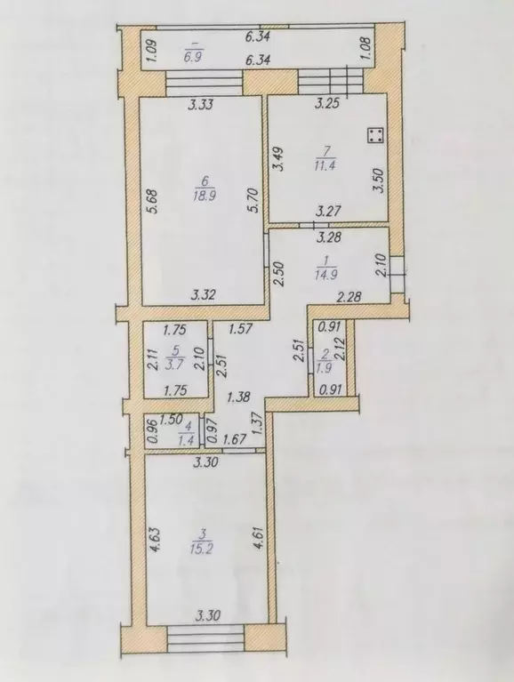 Продаётся 2-к квартира, 67.4 м - Фото 0