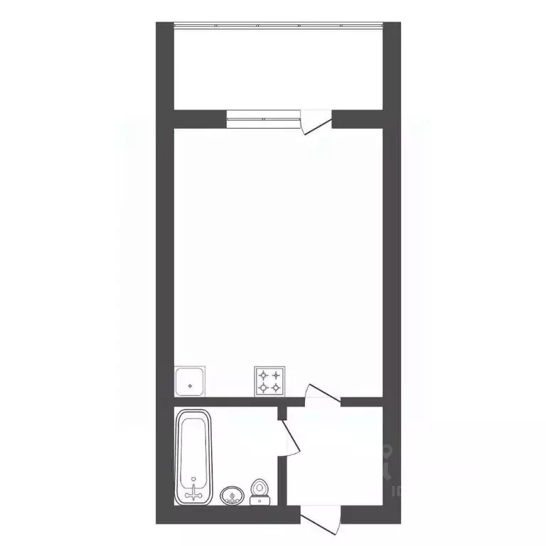 Студия Амурская область, Благовещенск Зейская ул., 53 (25.7 м) - Фото 2