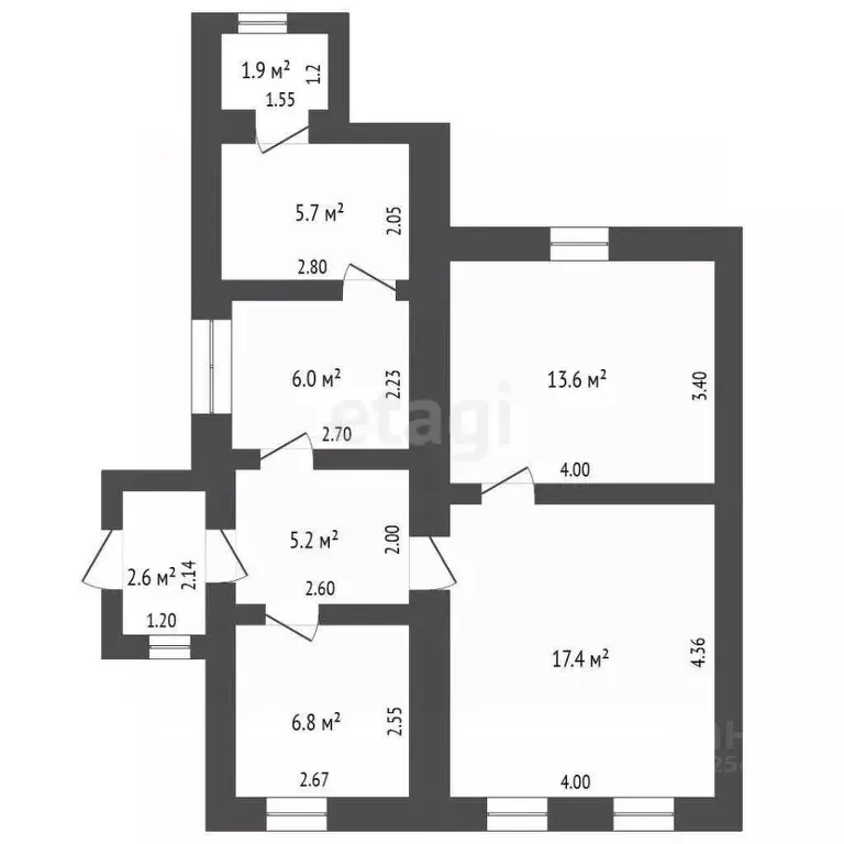 Дом в Крым, Симферопольский район, с. Скворцово ул. Калинина, 88 (69 ... - Фото 1